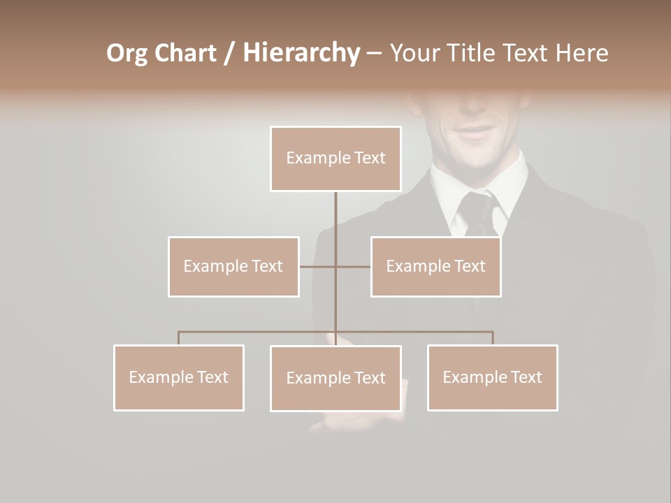 Formal Face White PowerPoint Template