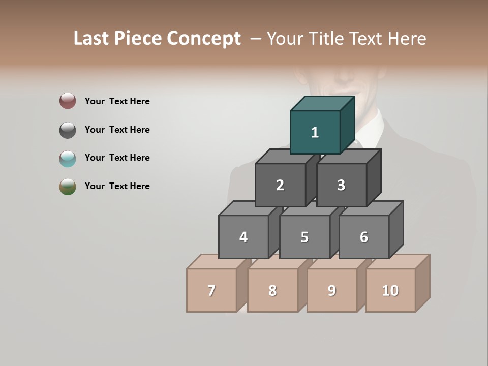 Formal Face White PowerPoint Template