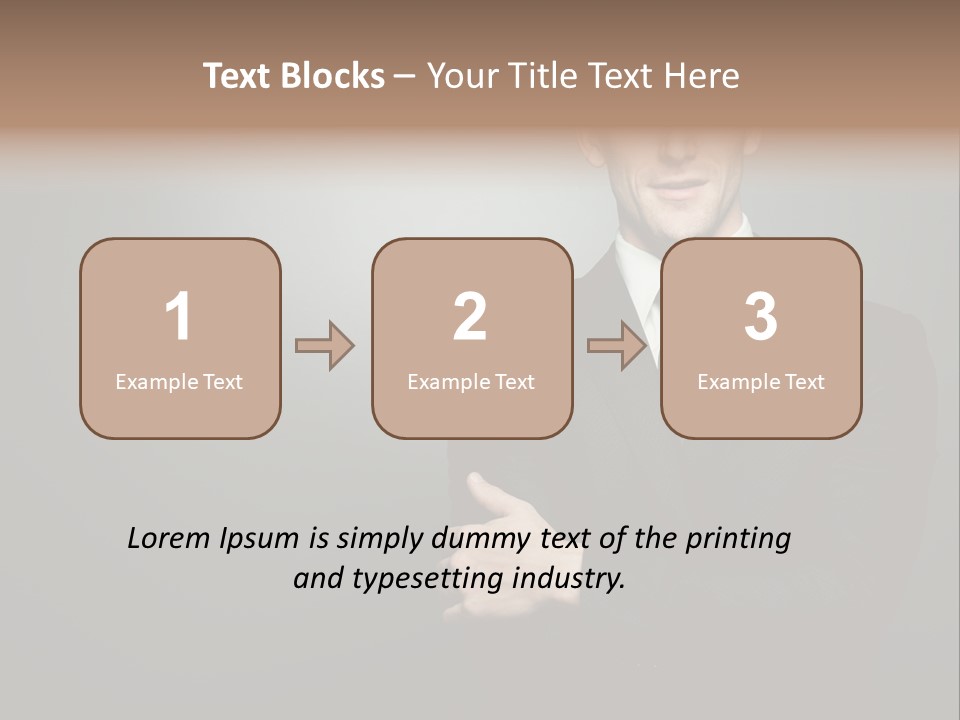 Formal Face White PowerPoint Template