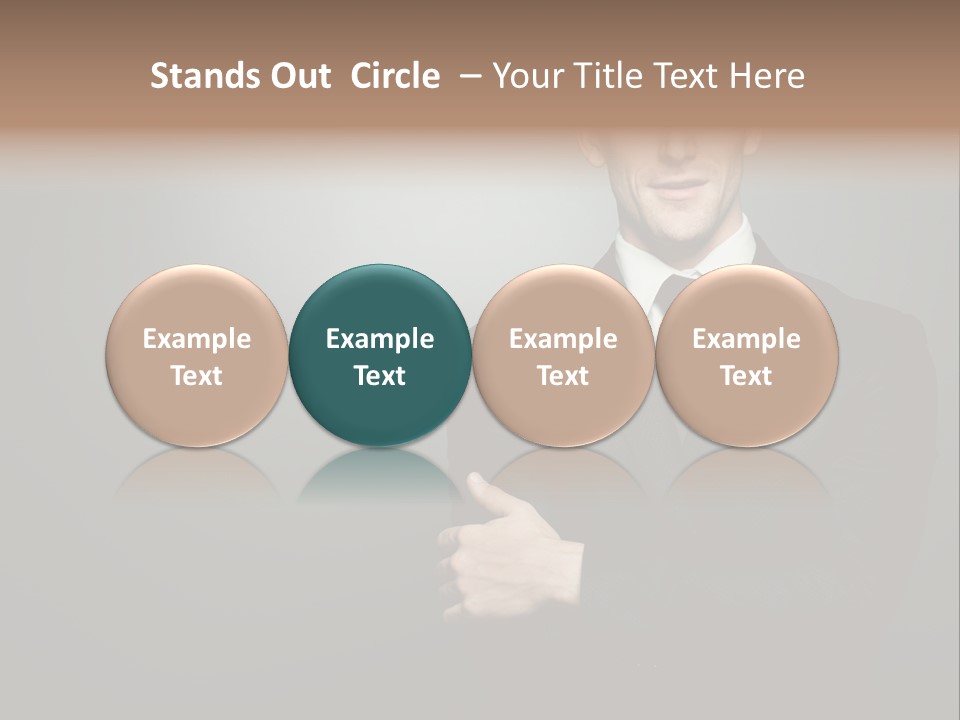 Formal Face White PowerPoint Template