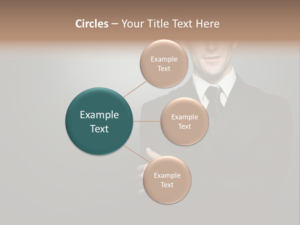 Formal Face White PowerPoint Template