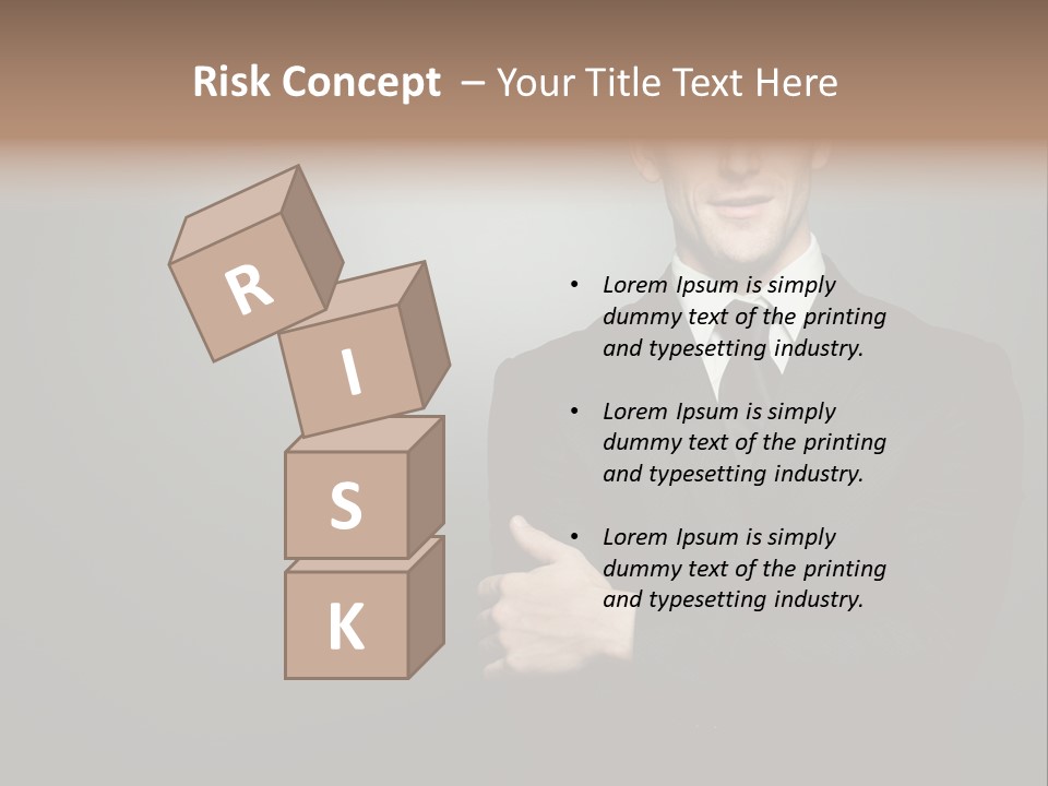 Formal Face White PowerPoint Template