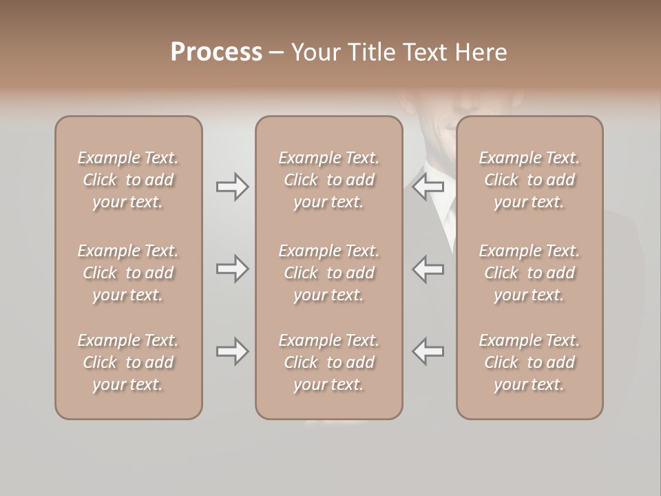 Formal Face White PowerPoint Template
