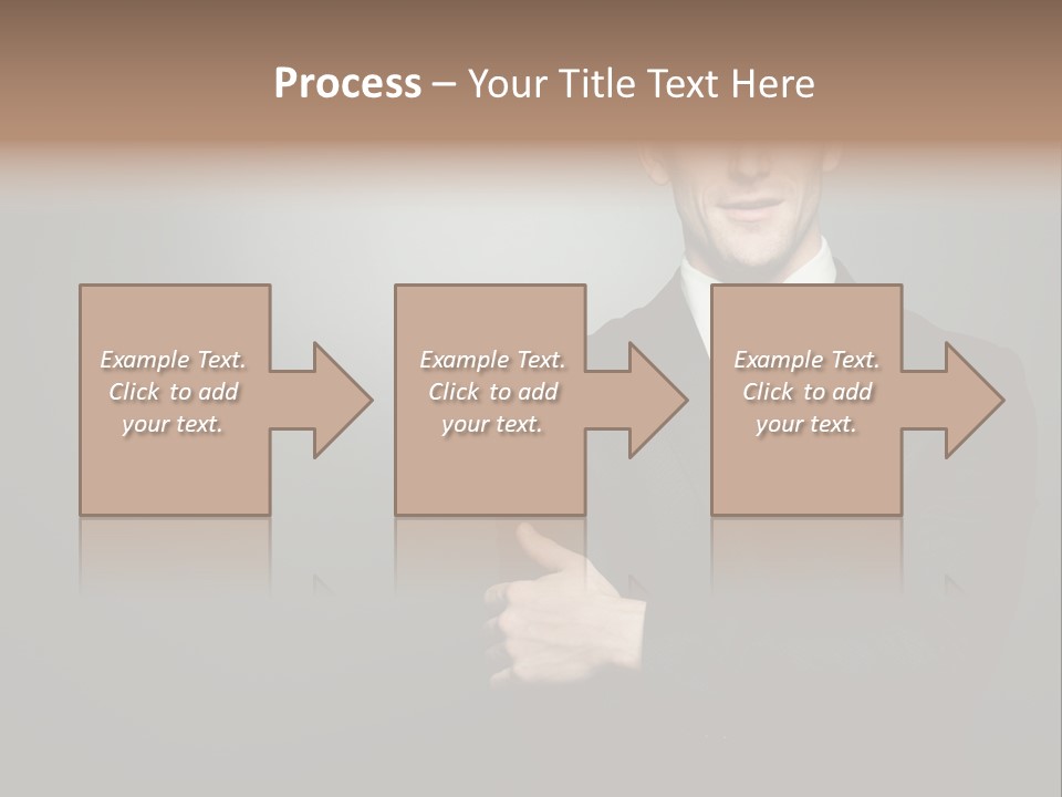 Formal Face White PowerPoint Template