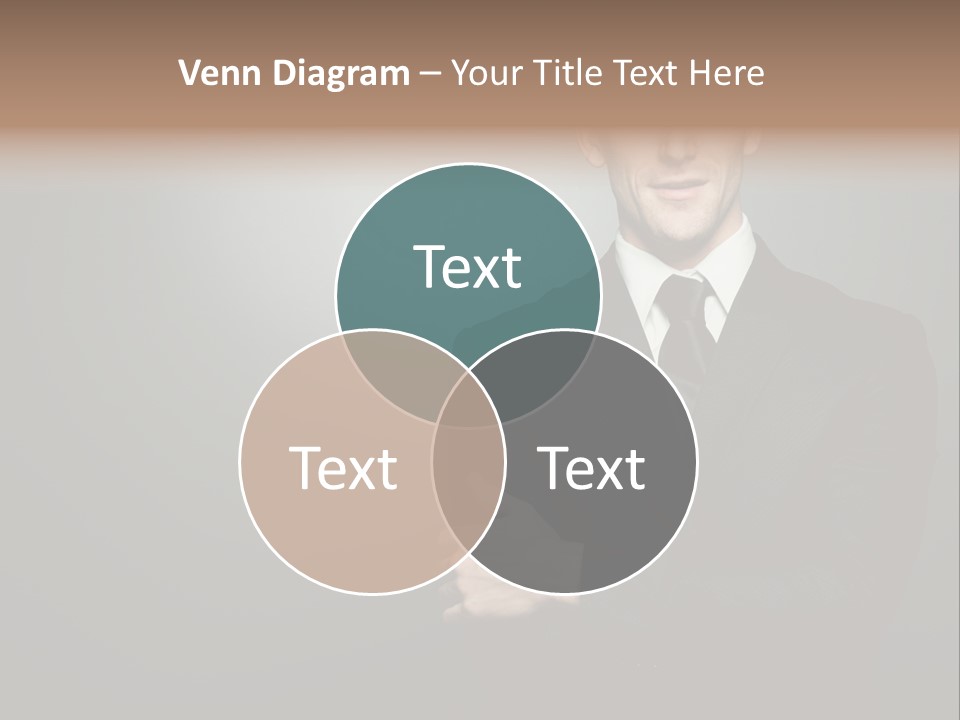 Formal Face White PowerPoint Template