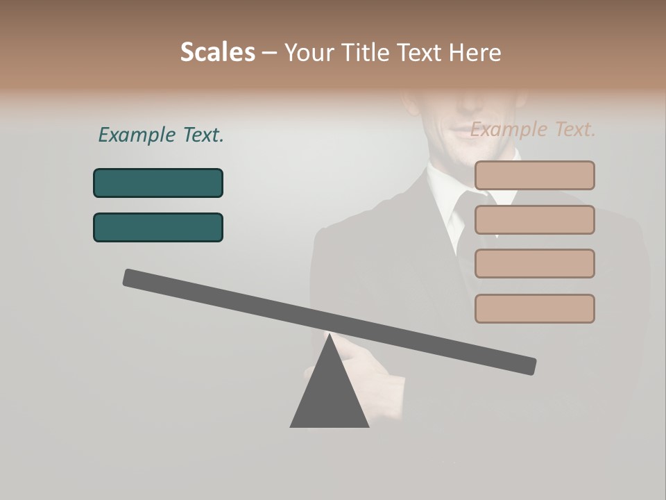 Formal Face White PowerPoint Template
