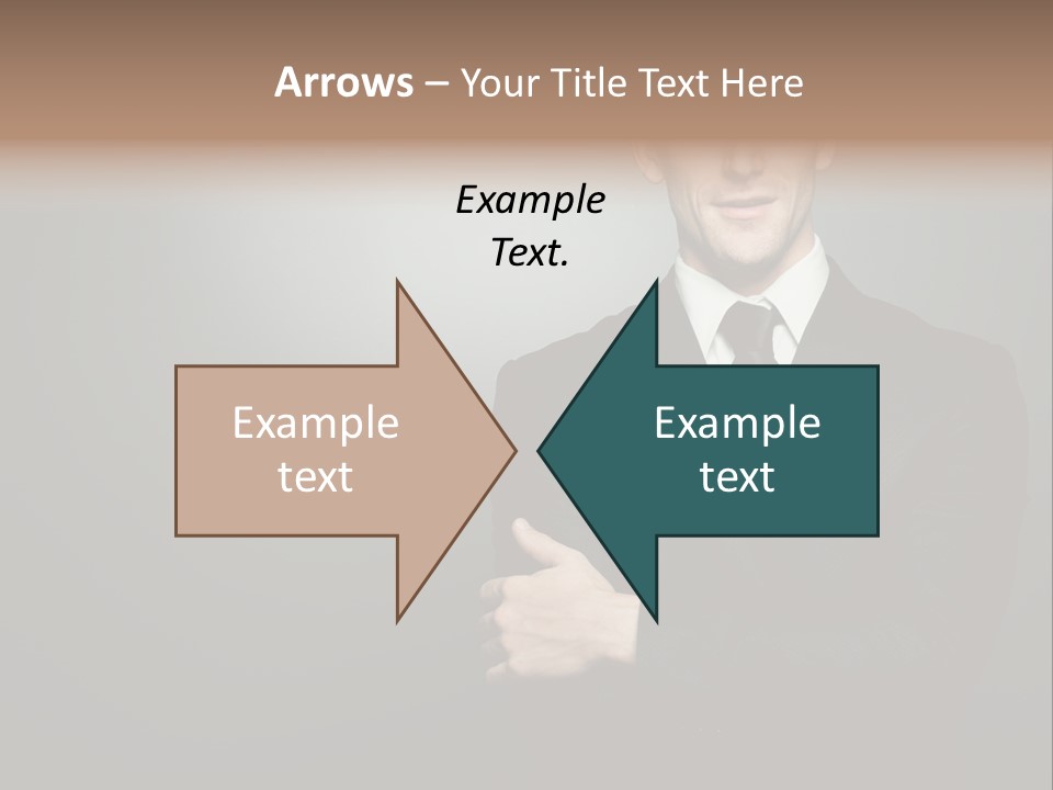 Formal Face White PowerPoint Template