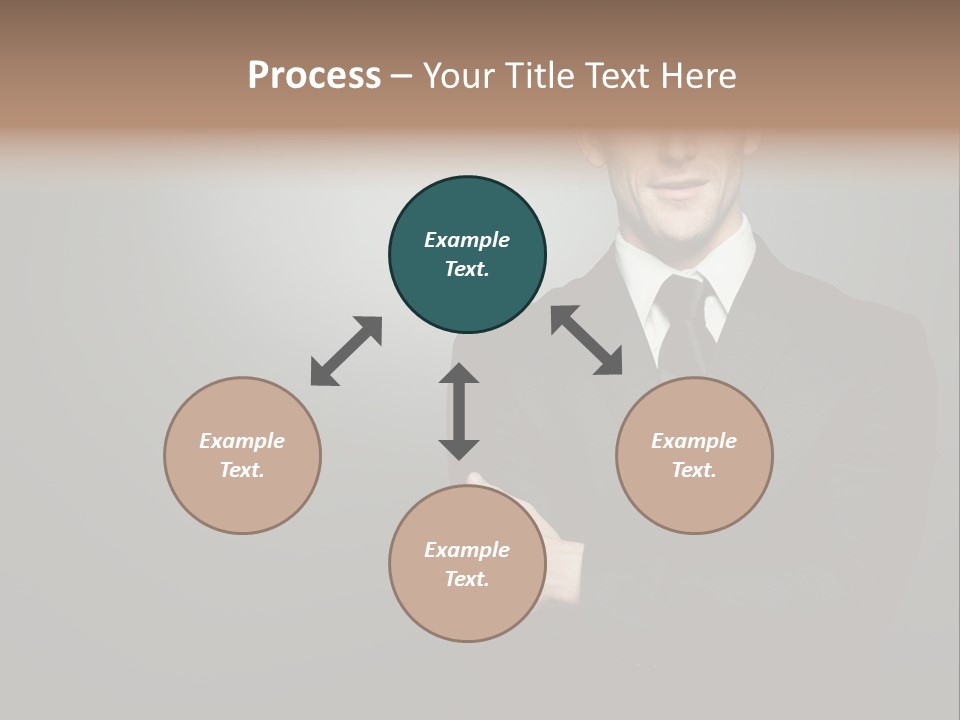 Formal Face White PowerPoint Template
