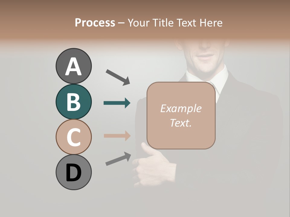 Formal Face White PowerPoint Template