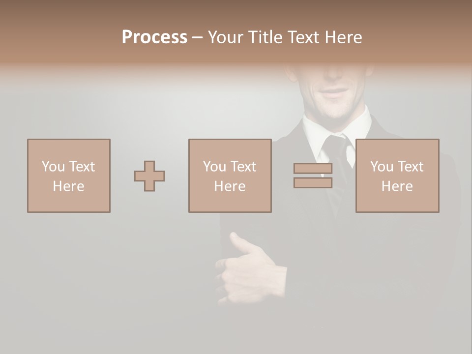 Formal Face White PowerPoint Template