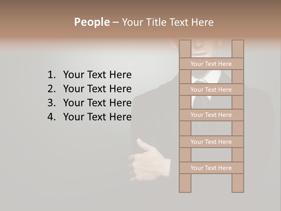 Formal Face White PowerPoint Template