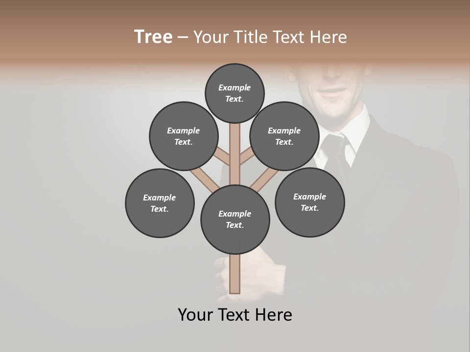 Formal Face White PowerPoint Template