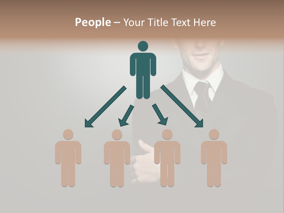 Formal Face White PowerPoint Template