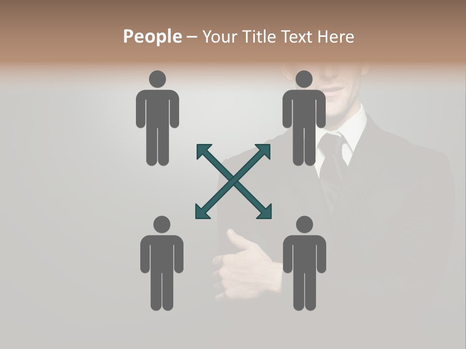 Formal Face White PowerPoint Template