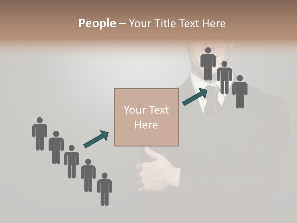 Formal Face White PowerPoint Template