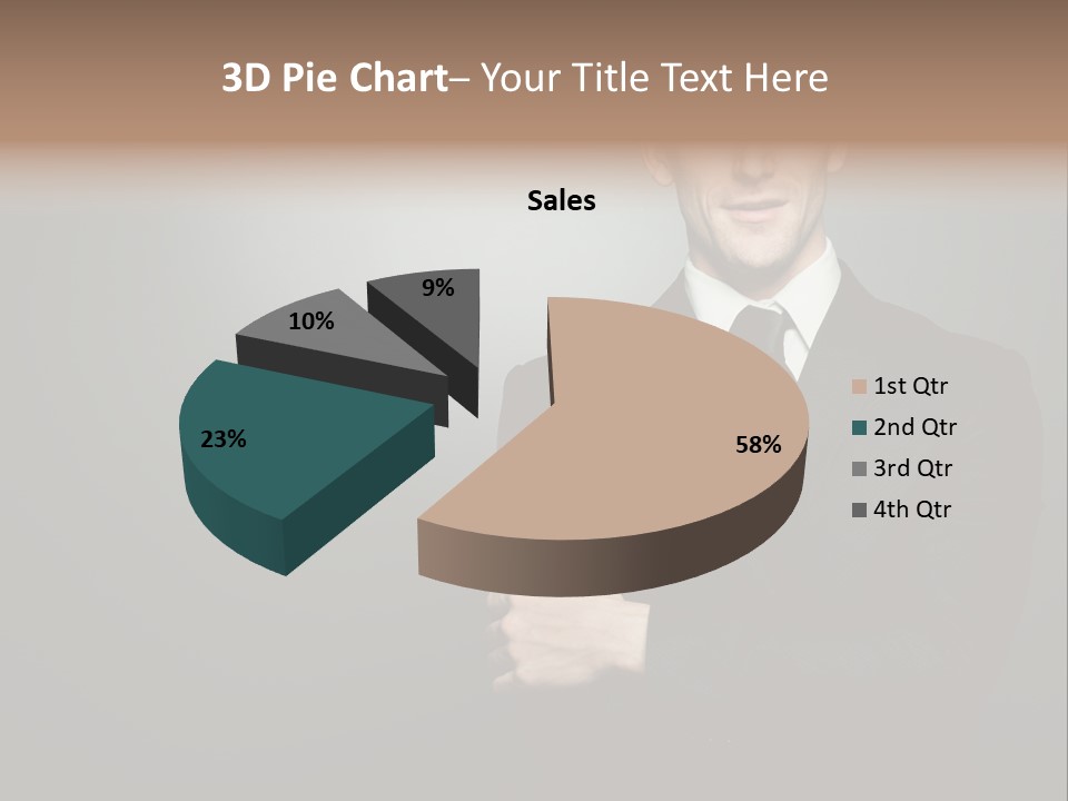 Formal Face White PowerPoint Template