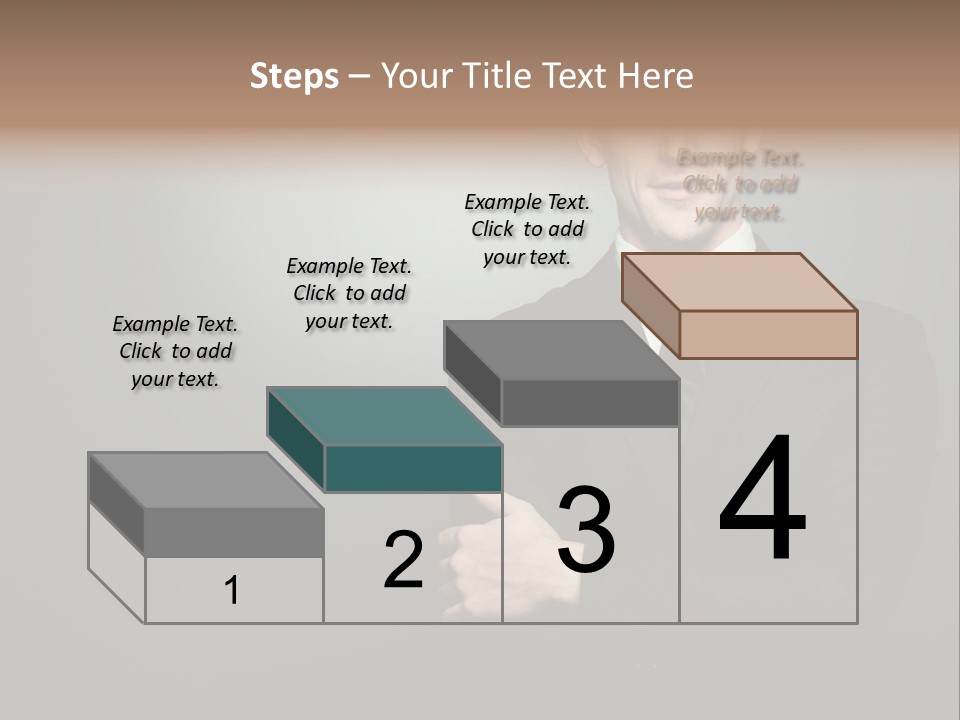 Formal Face White PowerPoint Template