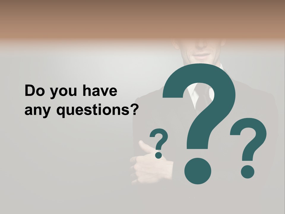 Formal Face White PowerPoint Template