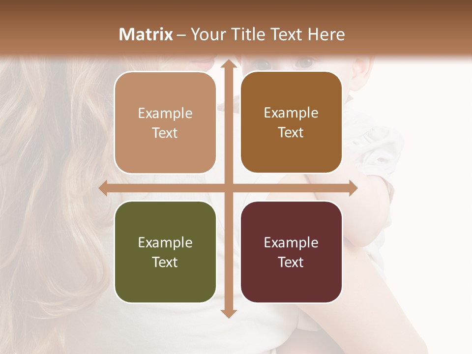 Looking Mama Child PowerPoint Template