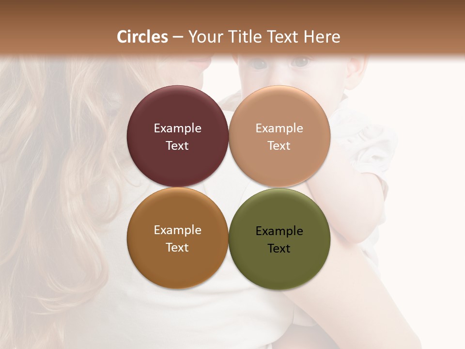 Looking Mama Child PowerPoint Template