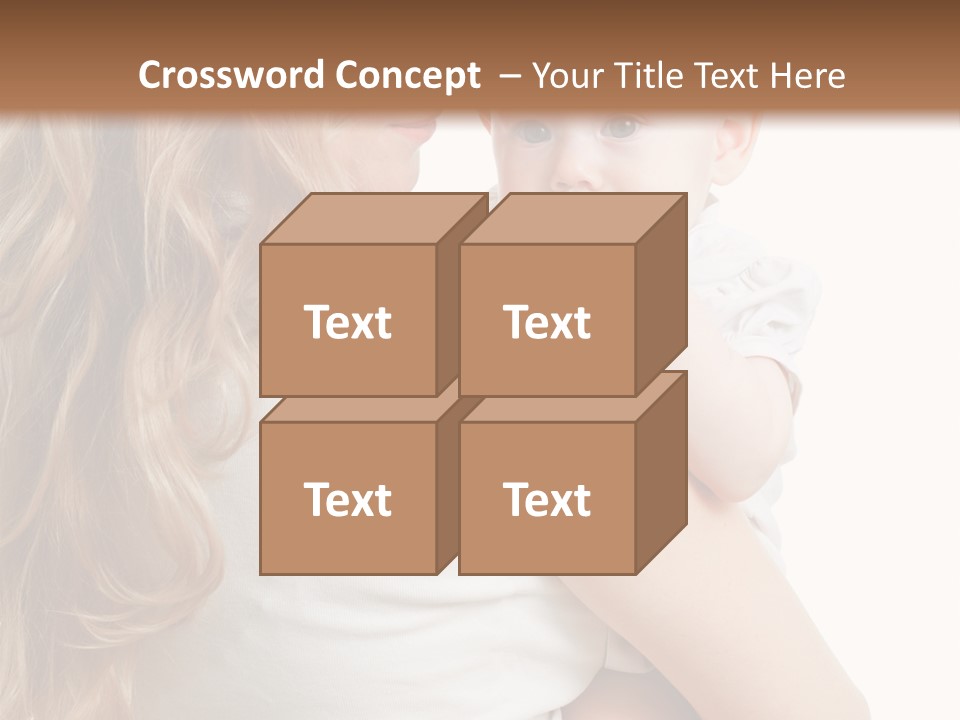 Looking Mama Child PowerPoint Template