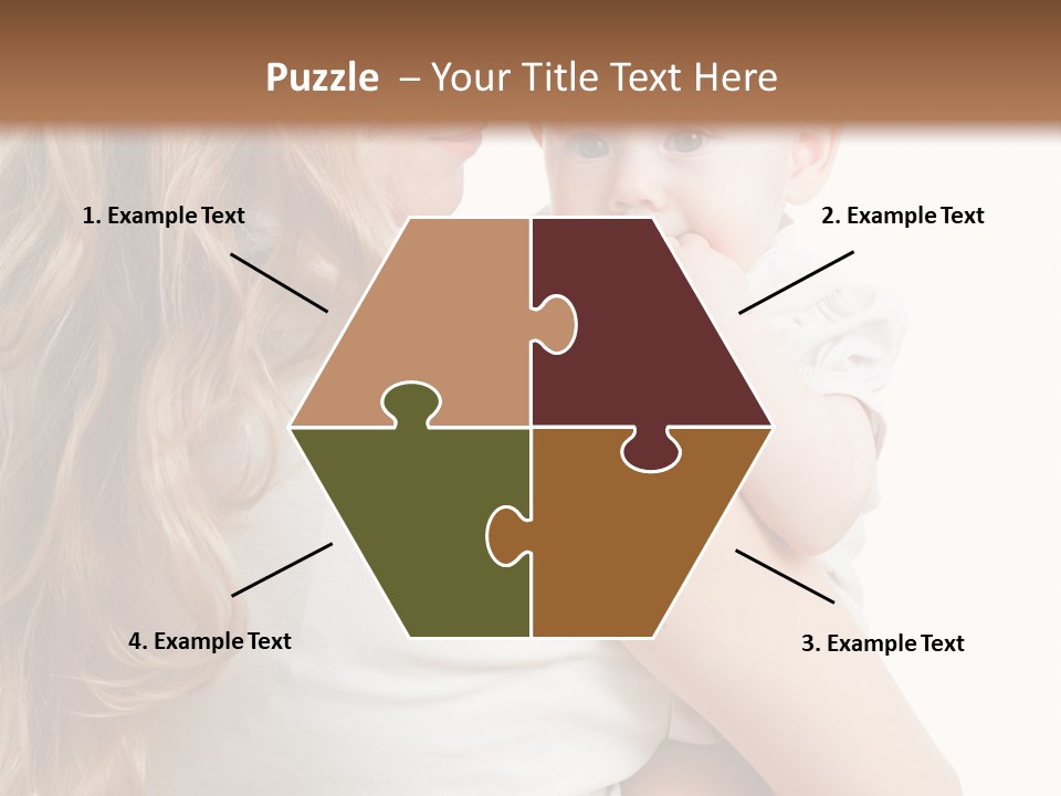 Looking Mama Child PowerPoint Template