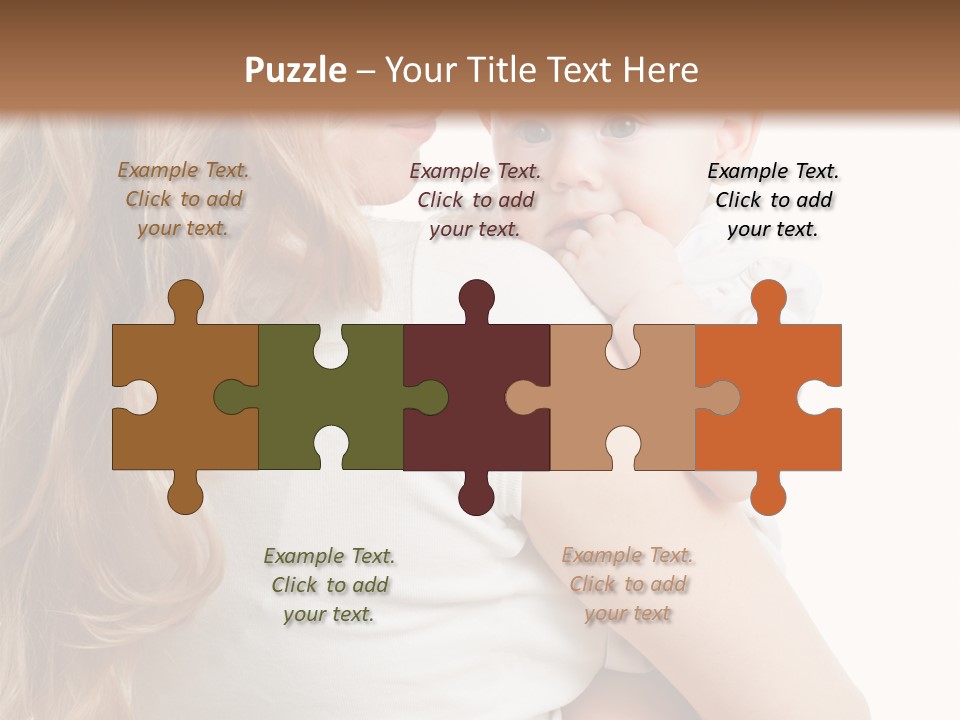 Looking Mama Child PowerPoint Template