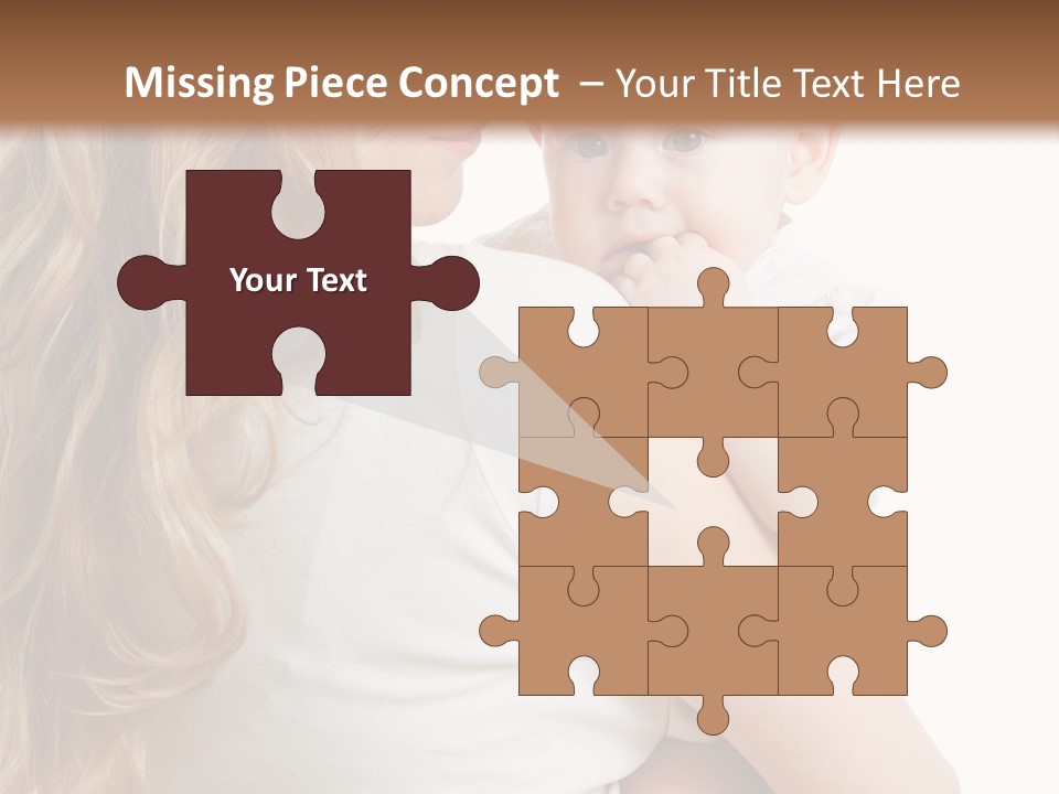 Looking Mama Child PowerPoint Template