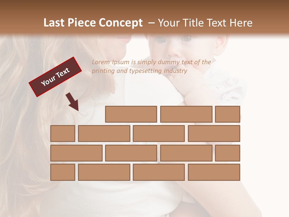 Looking Mama Child PowerPoint Template