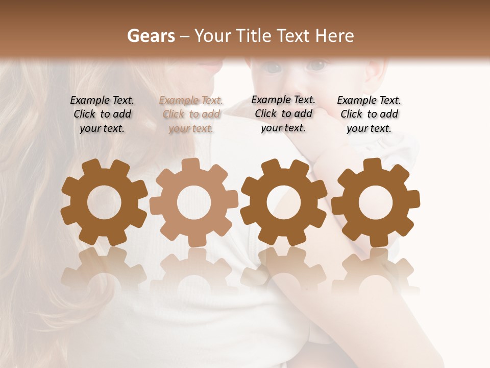 Looking Mama Child PowerPoint Template