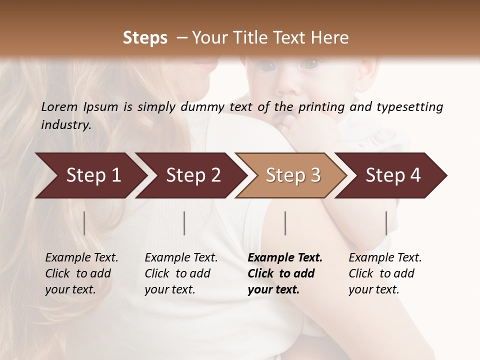 Looking Mama Child PowerPoint Template
