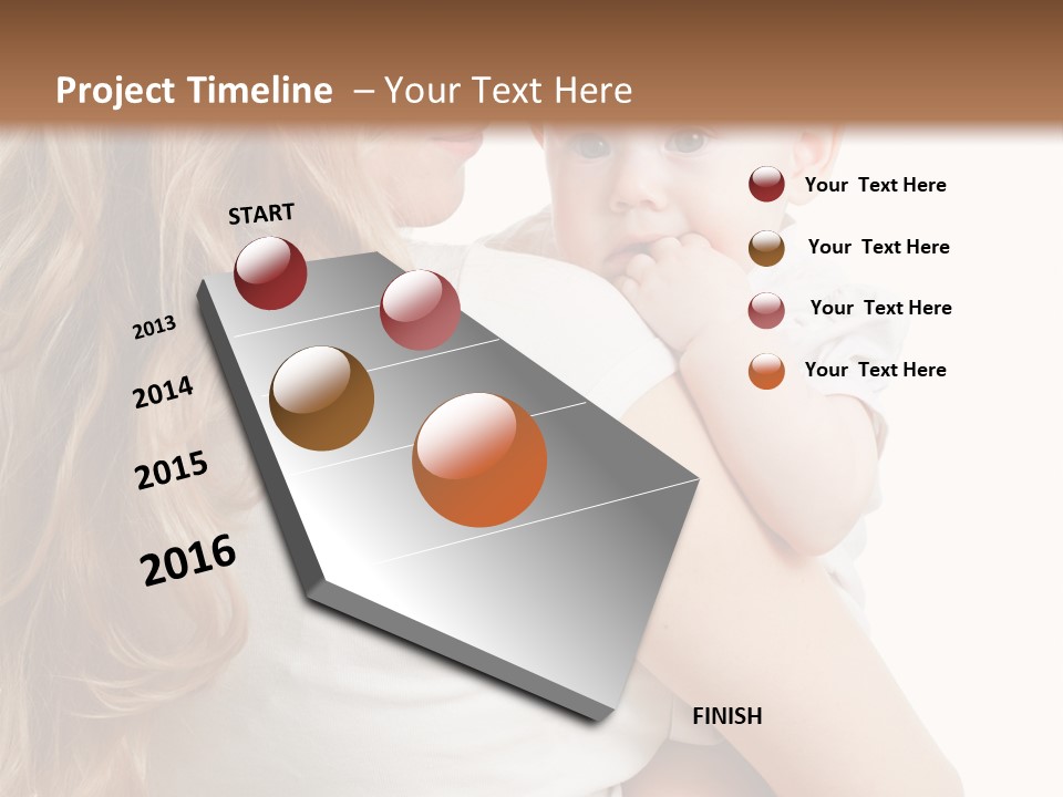 Looking Mama Child PowerPoint Template