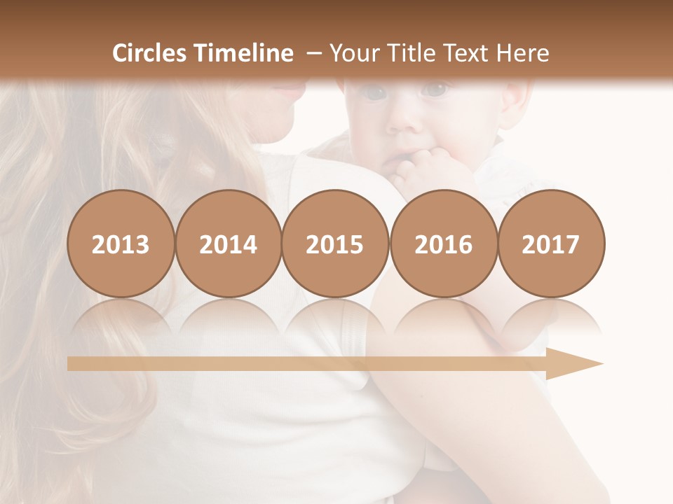 Looking Mama Child PowerPoint Template
