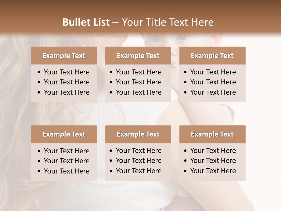 Looking Mama Child PowerPoint Template