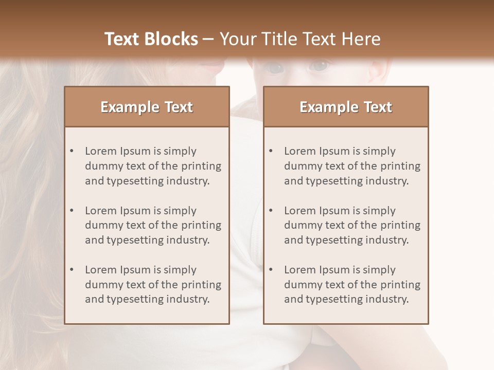 Looking Mama Child PowerPoint Template