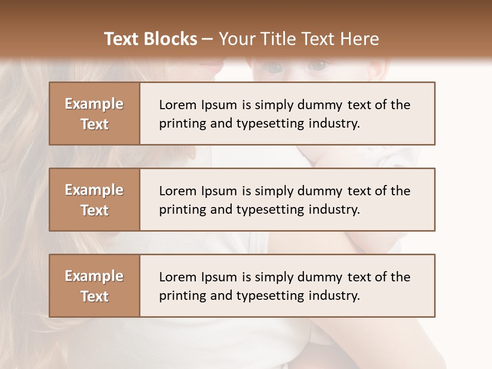 Looking Mama Child PowerPoint Template