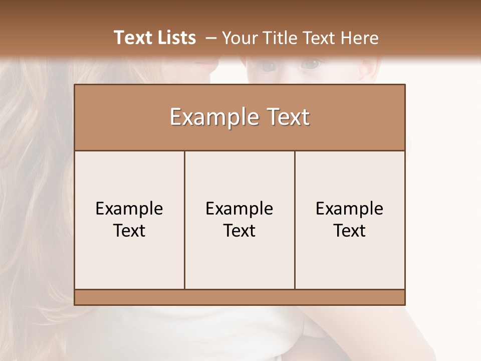 Looking Mama Child PowerPoint Template