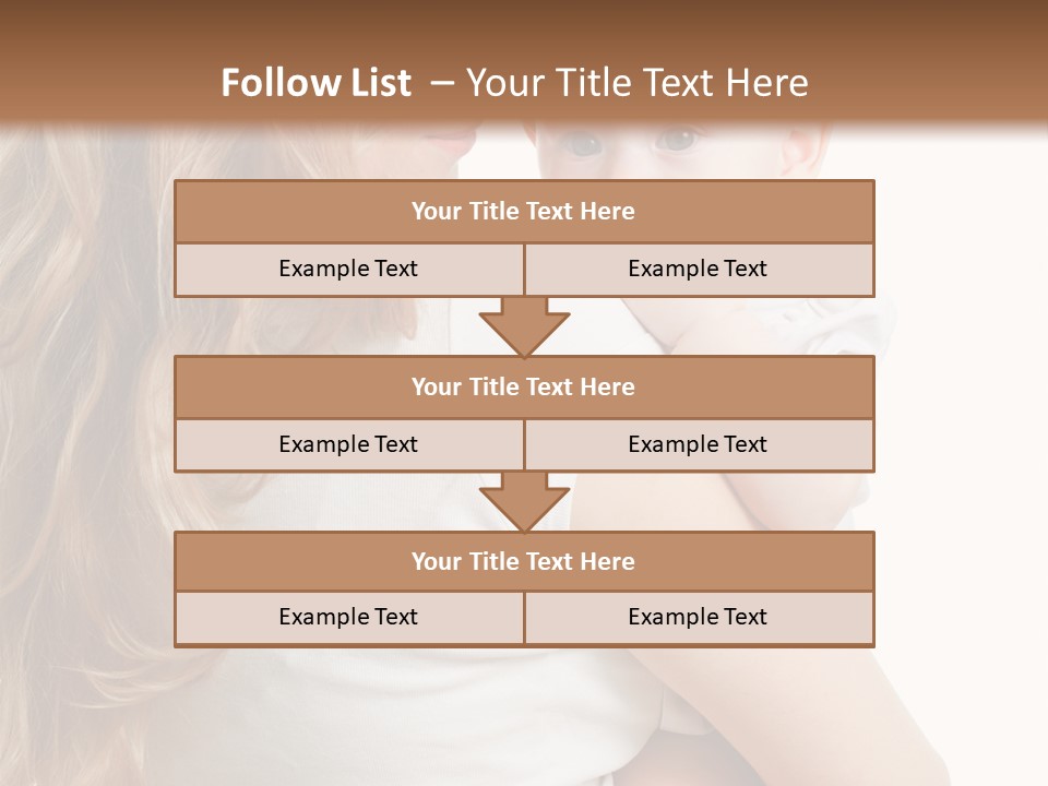 Looking Mama Child PowerPoint Template