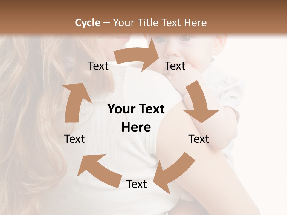 Looking Mama Child PowerPoint Template
