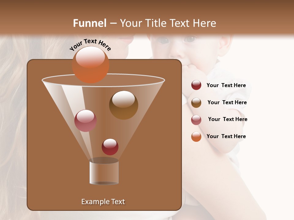 Looking Mama Child PowerPoint Template