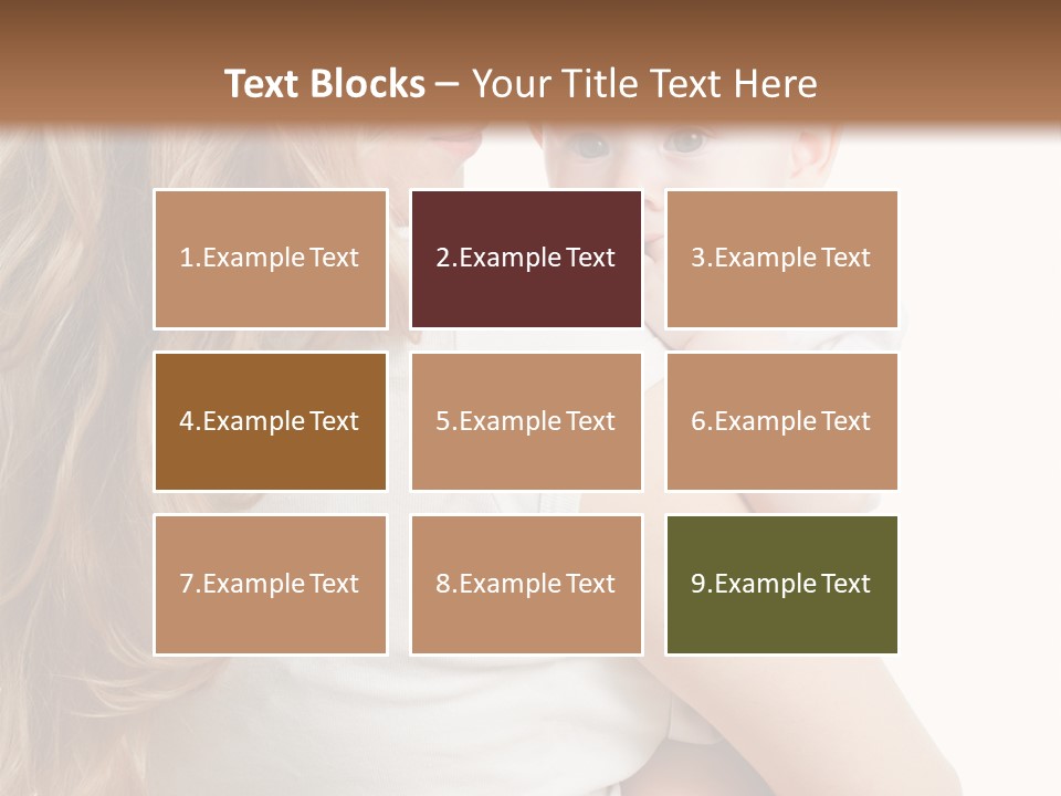 Looking Mama Child PowerPoint Template