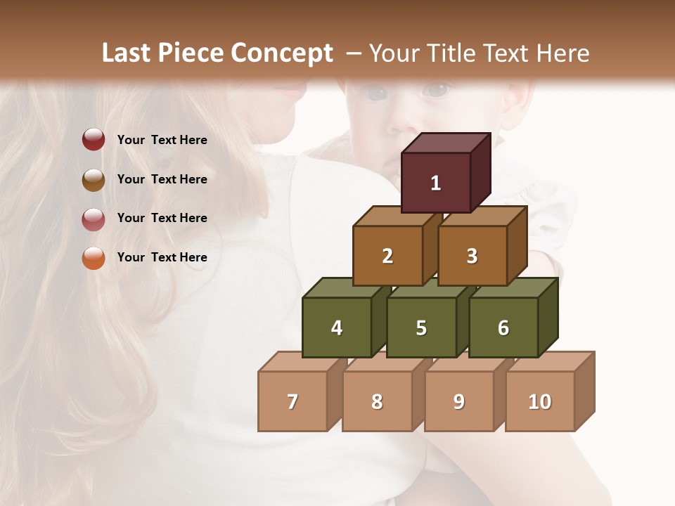 Looking Mama Child PowerPoint Template