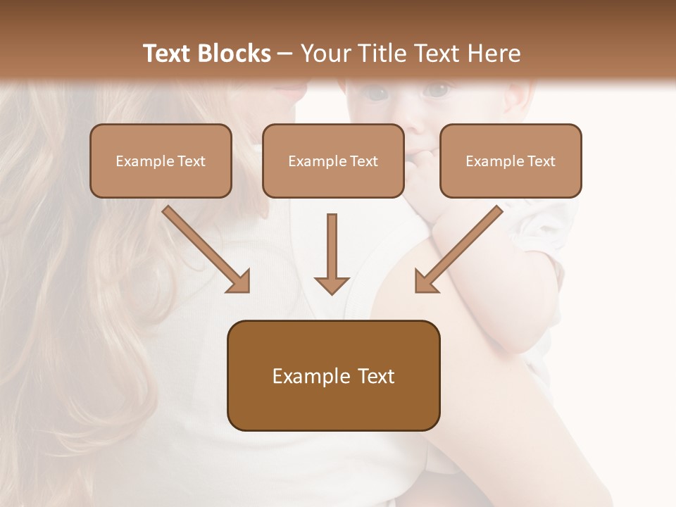 Looking Mama Child PowerPoint Template