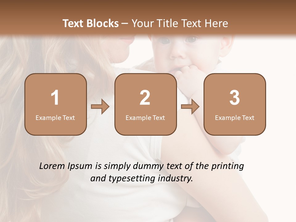 Looking Mama Child PowerPoint Template