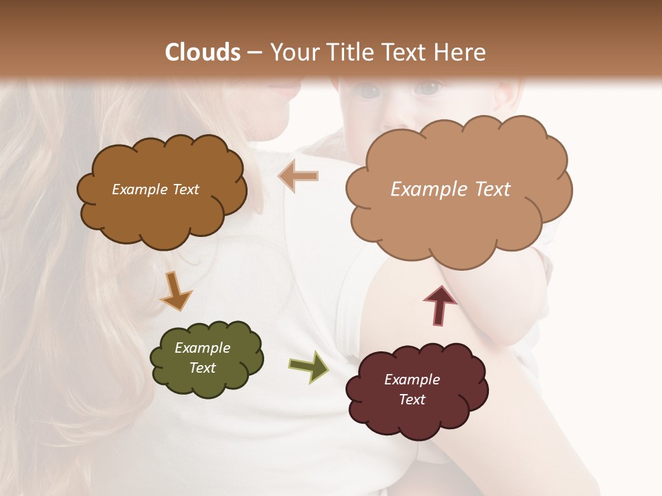 Looking Mama Child PowerPoint Template