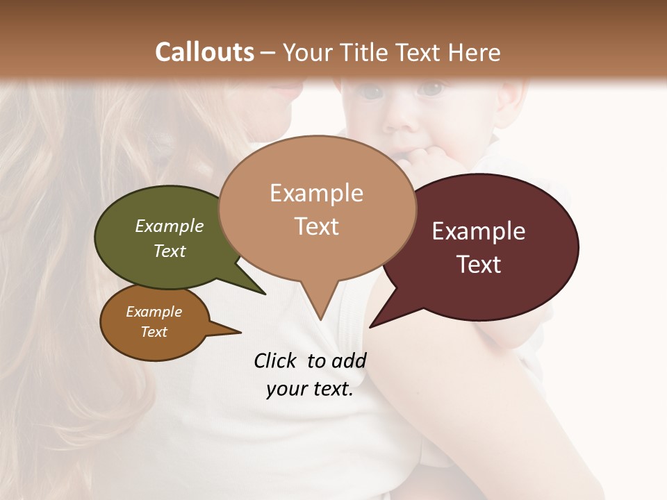 Looking Mama Child PowerPoint Template