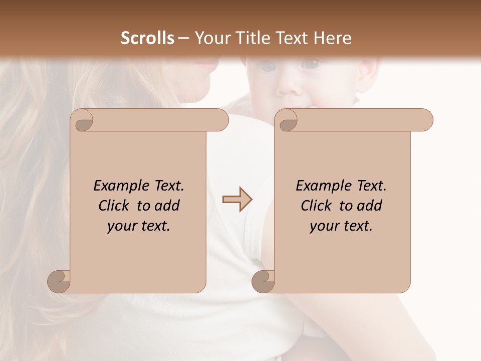 Looking Mama Child PowerPoint Template