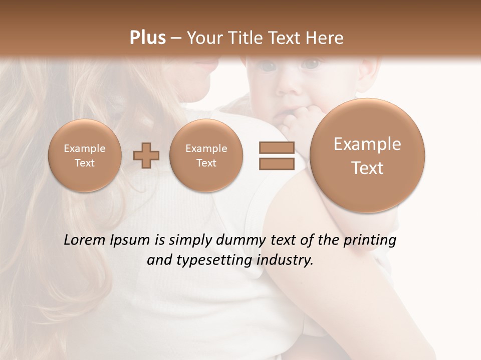 Looking Mama Child PowerPoint Template