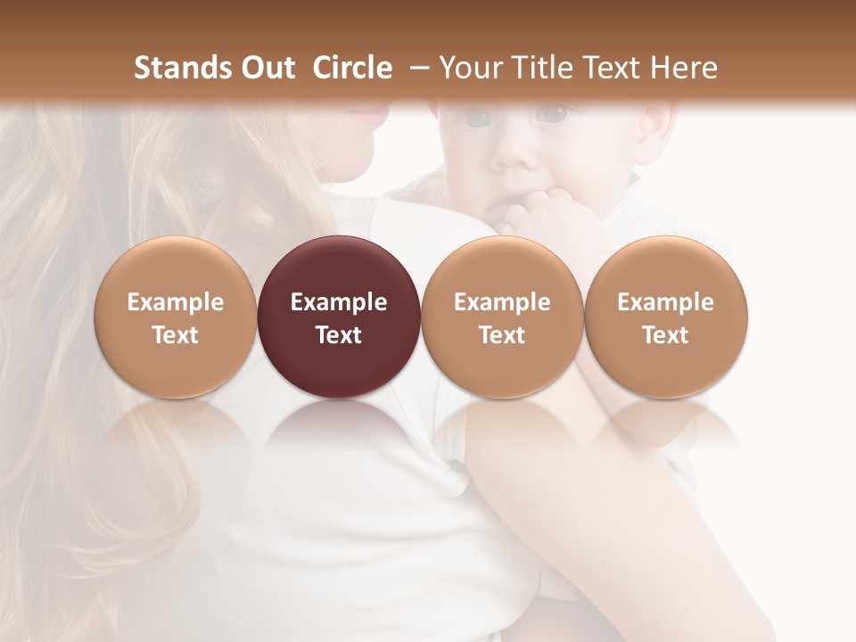 Looking Mama Child PowerPoint Template