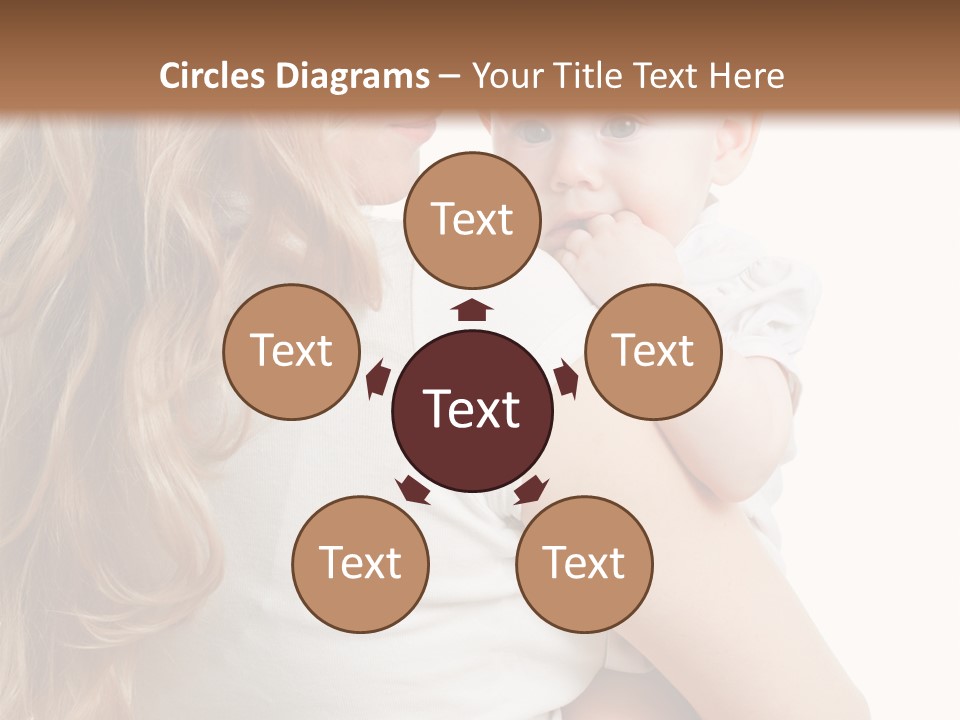 Looking Mama Child PowerPoint Template